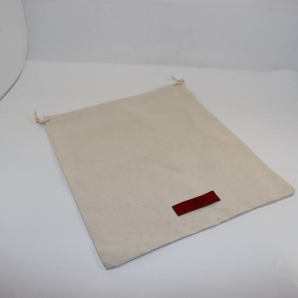 Valentino Beige Canvas Dust Bag 13.5x11.5 Designer Storage Pouch - Picture 1 of 2